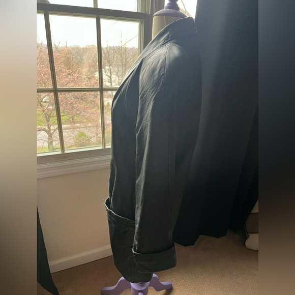 Vintage Long Midi Trench Coat Jacket - Picture 3 of 4